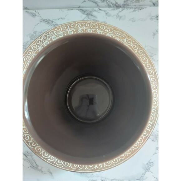 Starbucks 2009 Bone China Coffee Mug 16 oz Cream Brown Lettering - Picture 3 of 5